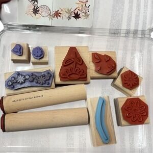 Stampin' Up! Fresh Flowers Wood Rubber Stamp Set Card Making Scrapbooking Crafts